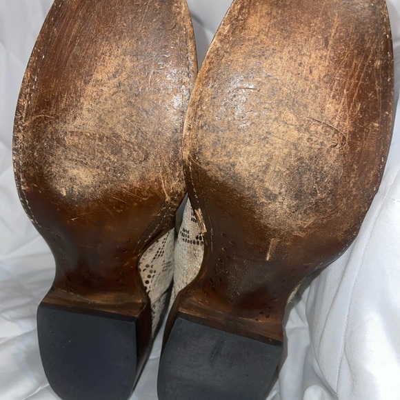 Lucchese cream/gold crackle - Picture 4 of 16